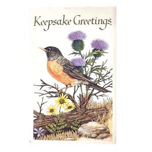 Vintage Current Keepsake Greetings Cards Tri-fold Set of 4 w/ Envelopes 1978